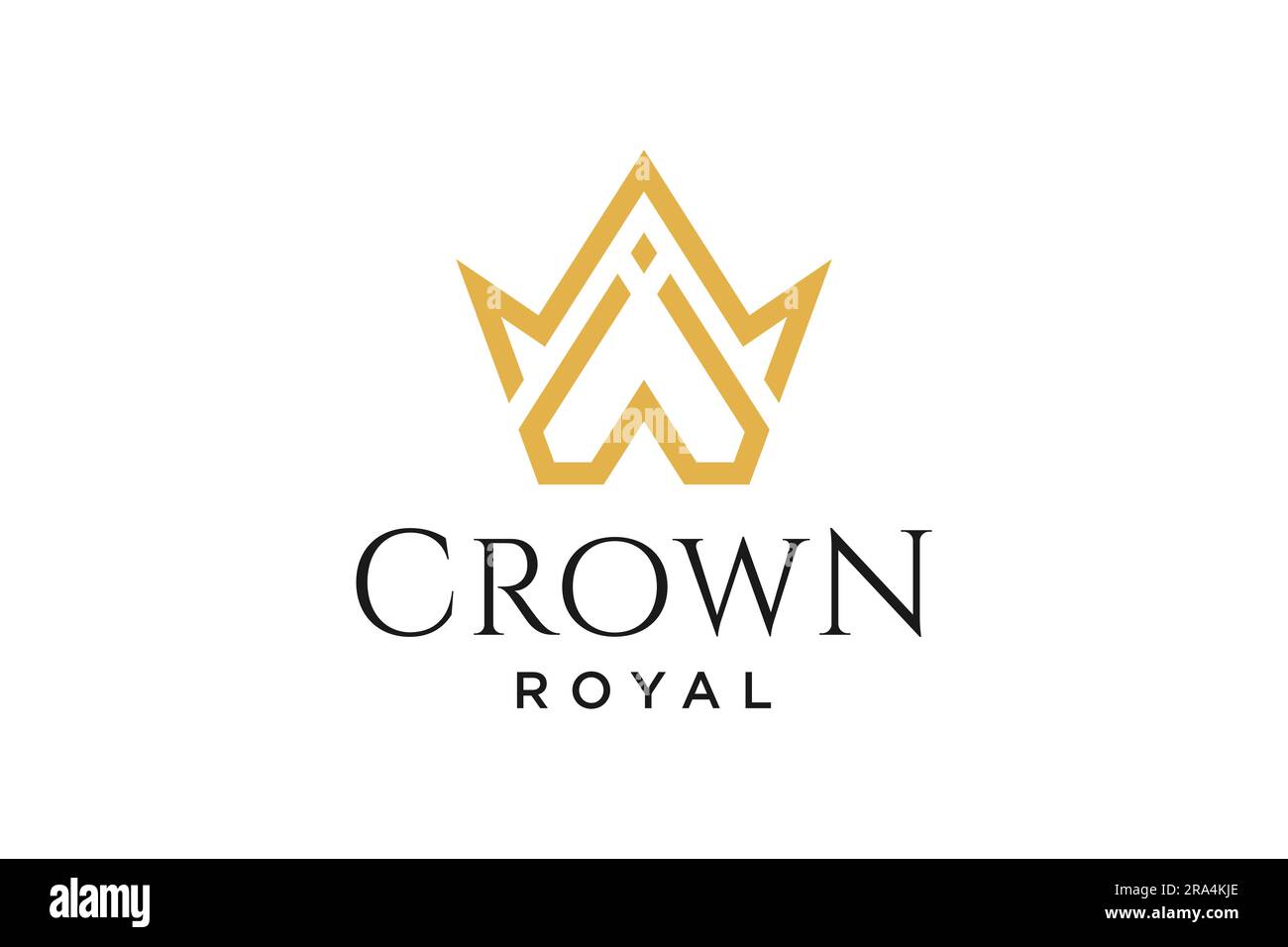 initial logo letter W with crown vector symbol illustration Stock ...
