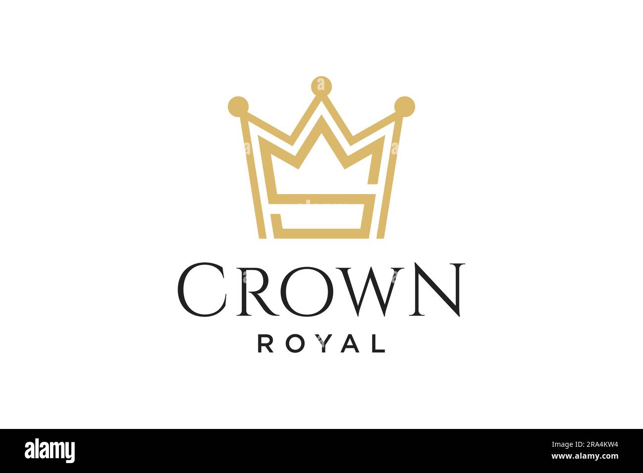 initial logo letter S with crown vector symbol illustration Stock ...