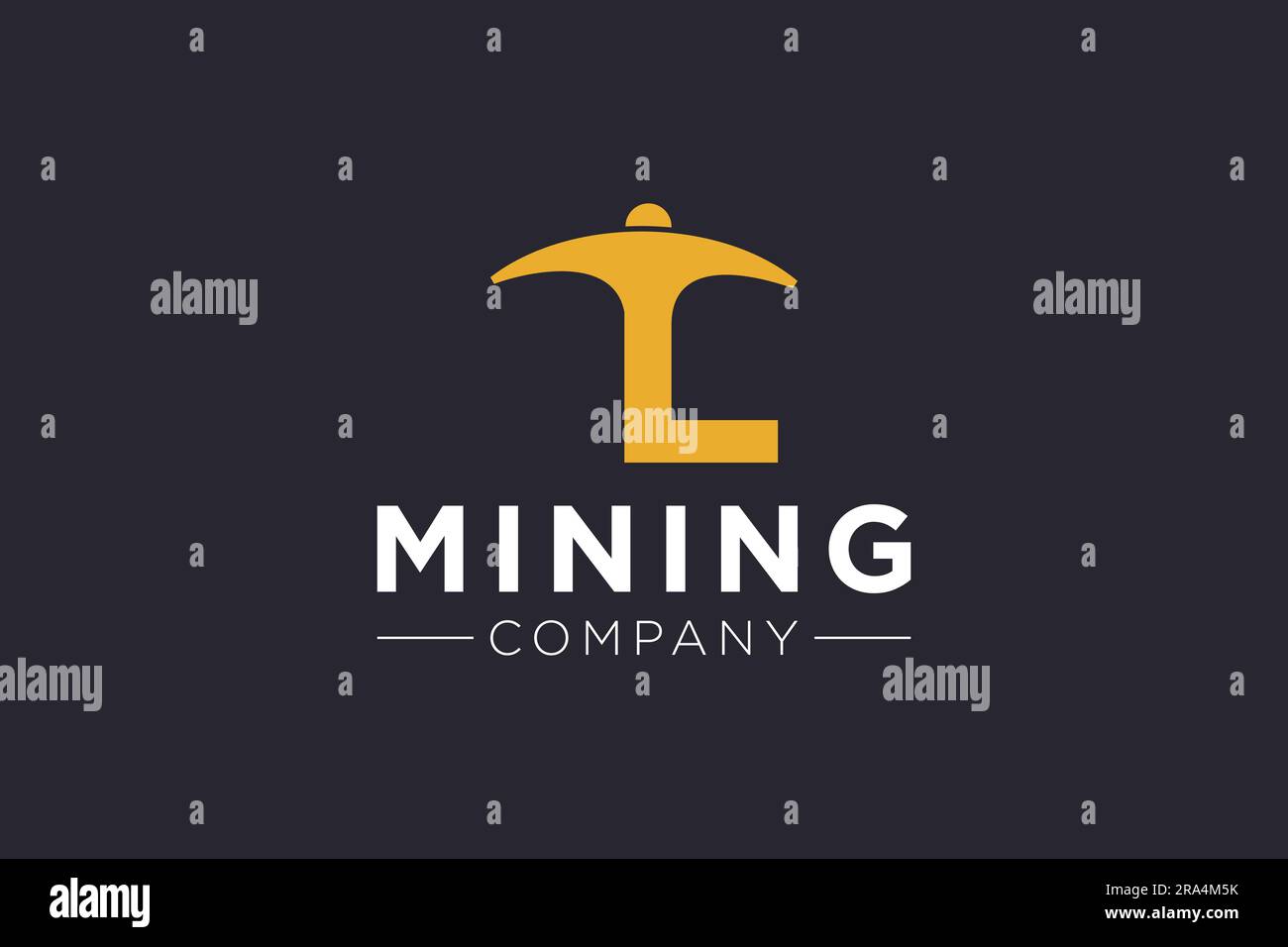 Letter L Mining logo icon design template vector Stock Vector