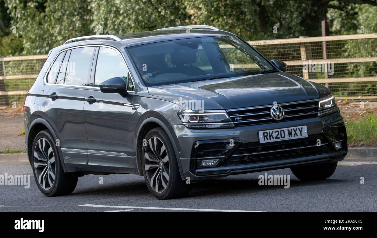 Milton Keynes,UK - June 24th 2023. 2020 diesel engine VOLKSWAGEN TIGUAN ...
