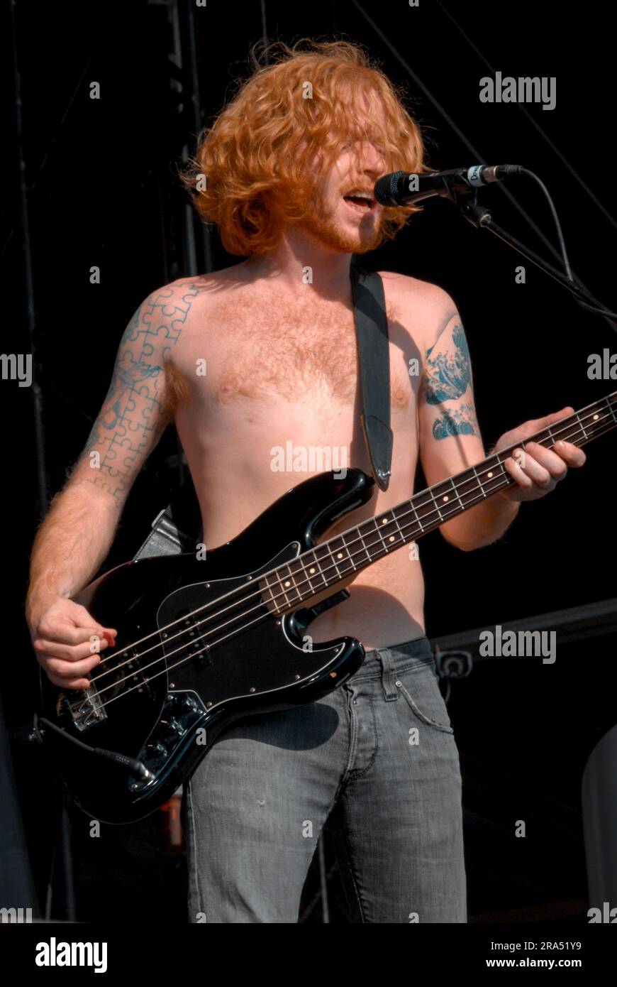 James johnston playing bass hi res stock photography and images
