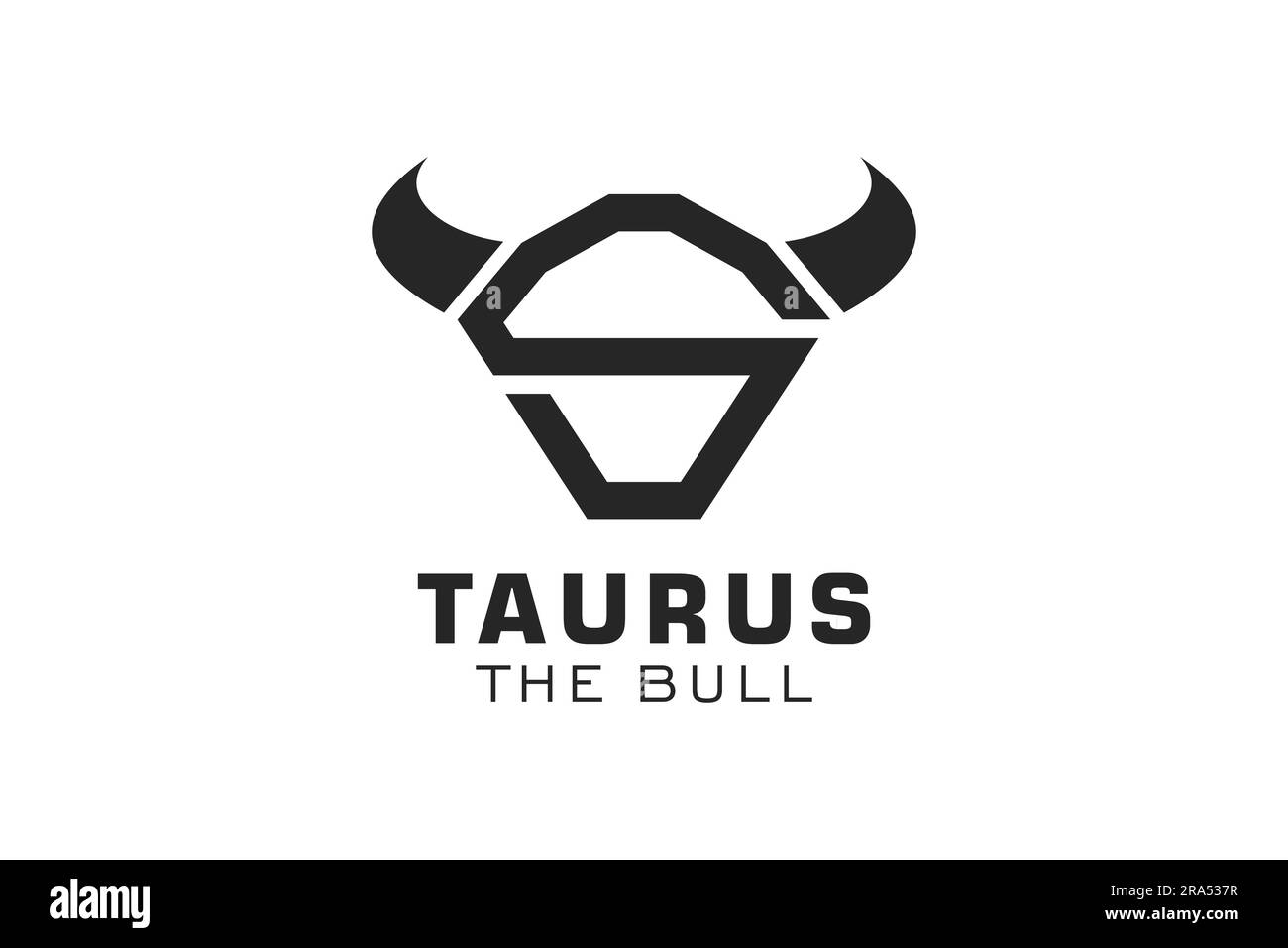 Letter S logo, Bull logo,head bull logo, monogram Logo Design Template Stock Vector