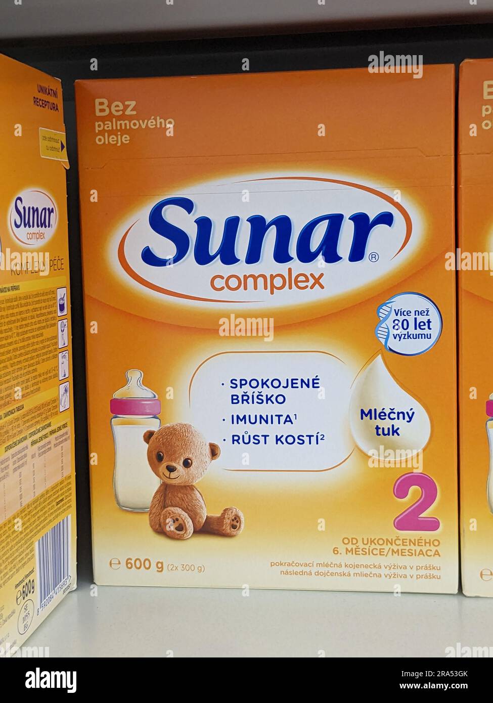 SUNAR infant milk displayed on the shelves in a pharmacy,baby powdered