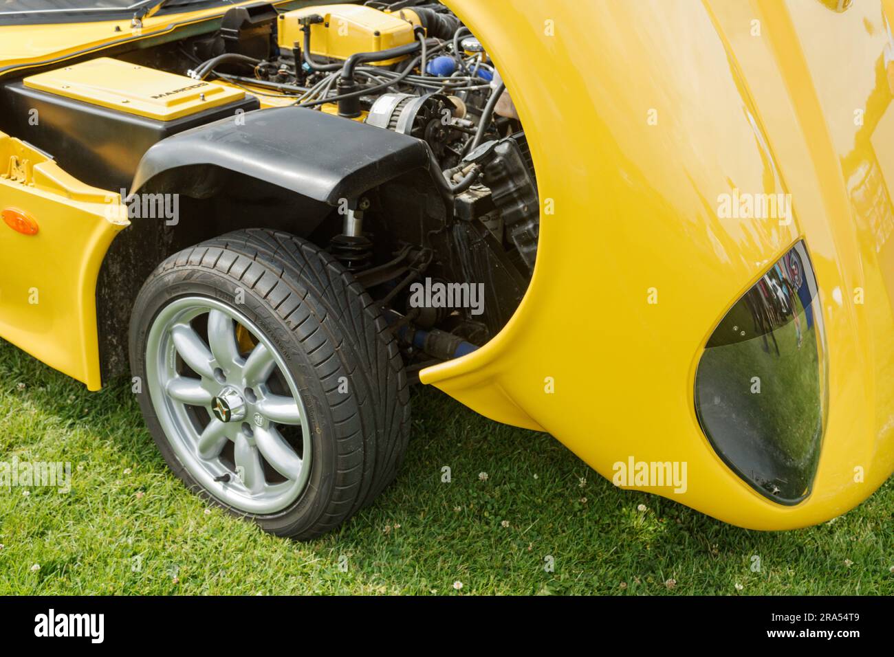 Marcos GT engine. Burnley Classic Car Show 2023 Stock Photo Alamy