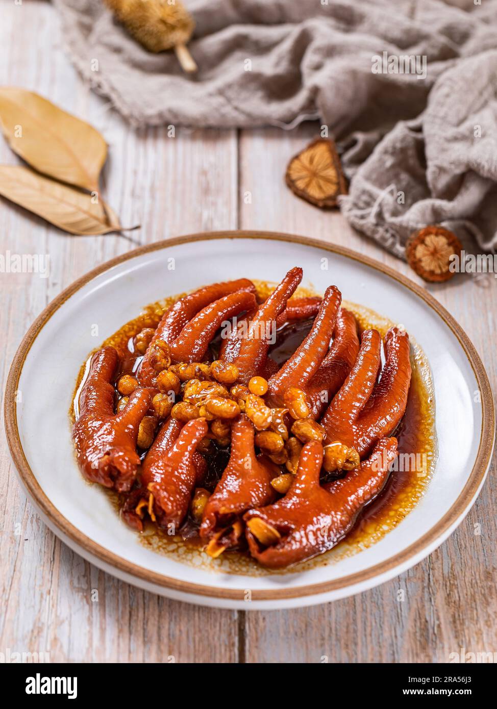 Soy sauce Chicken Feet in Vinegar Sauce Stock Photo Alamy
