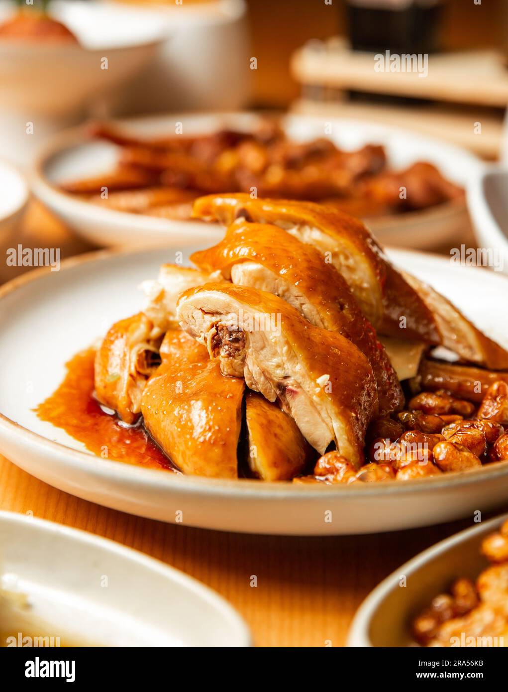 Chinese food, Soy sauce chicken，Chinese Roasted Chicken with Seasoned