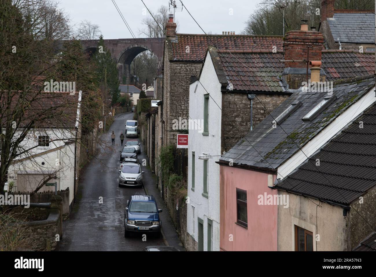 Bath Road Viaduct, Shepton Mallet, Somerset, England. Stock Photo