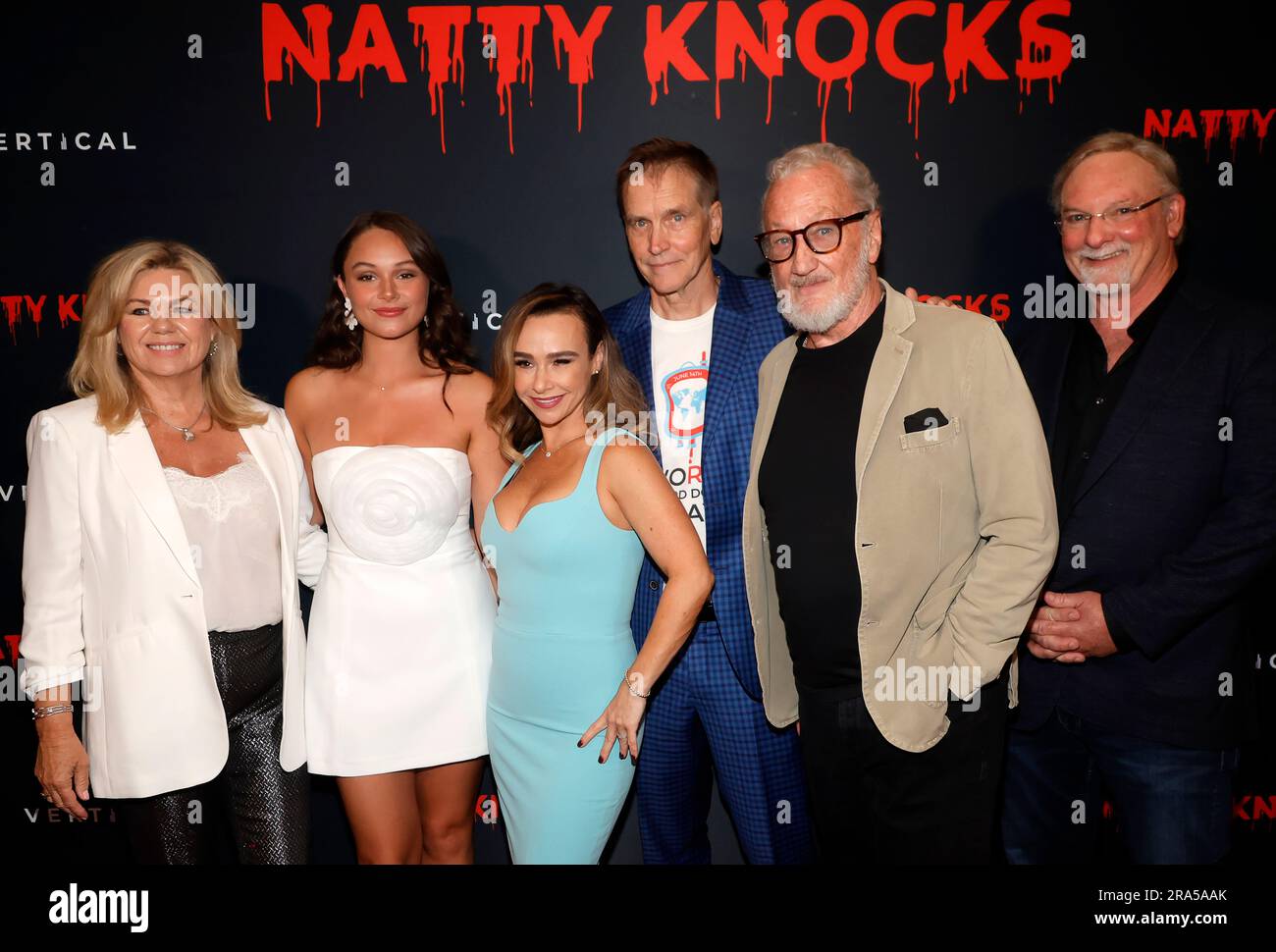 30 June 2023 Los Angeles, California - Sandy Little, Charlotte Fountain-Jardim, Danielle Harris, Bill Moseley, Dwight H. Little, Robert Englund. The Los Angeles Premiere OF Natty Knocks held at Harmony Gold in Los Angeles. (Credit Image: © Fs/AdMedia via ZUMA Press Wire) EDITORIAL USAGE ONLY! Not for Commercial USAGE! Stock Photo