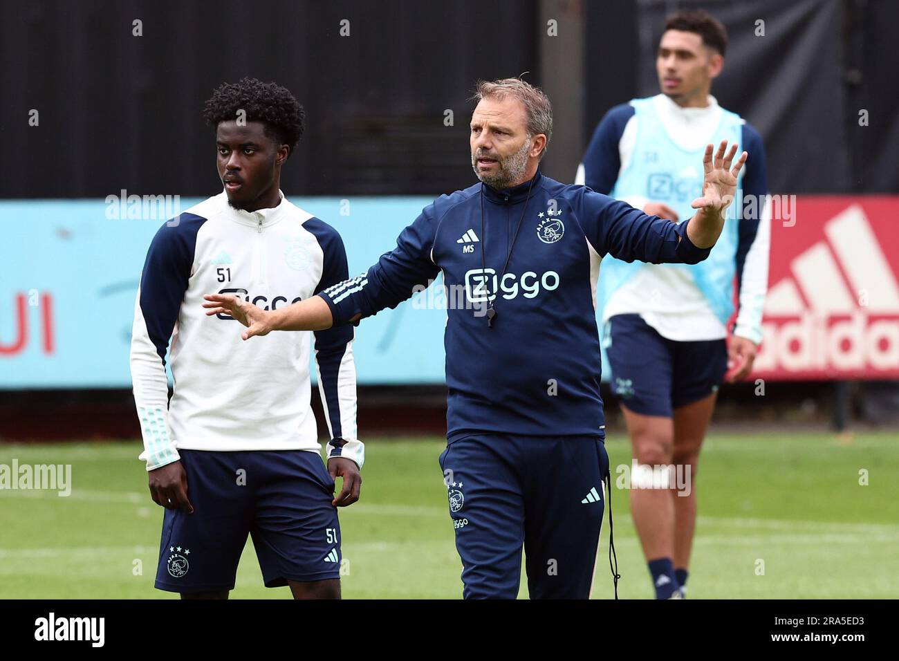 AMSTERDAM - Ajax coach Maurice Steijn during an Ajax Amsterdam training