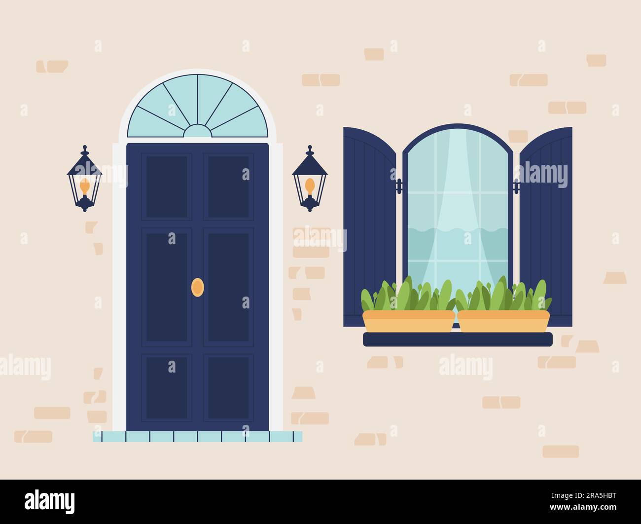 Estate entrance england Stock Vector Images - Alamy
