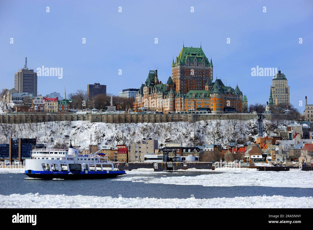 Frontenac Castle and St Lawrence River, Quebec, St Lawrence River