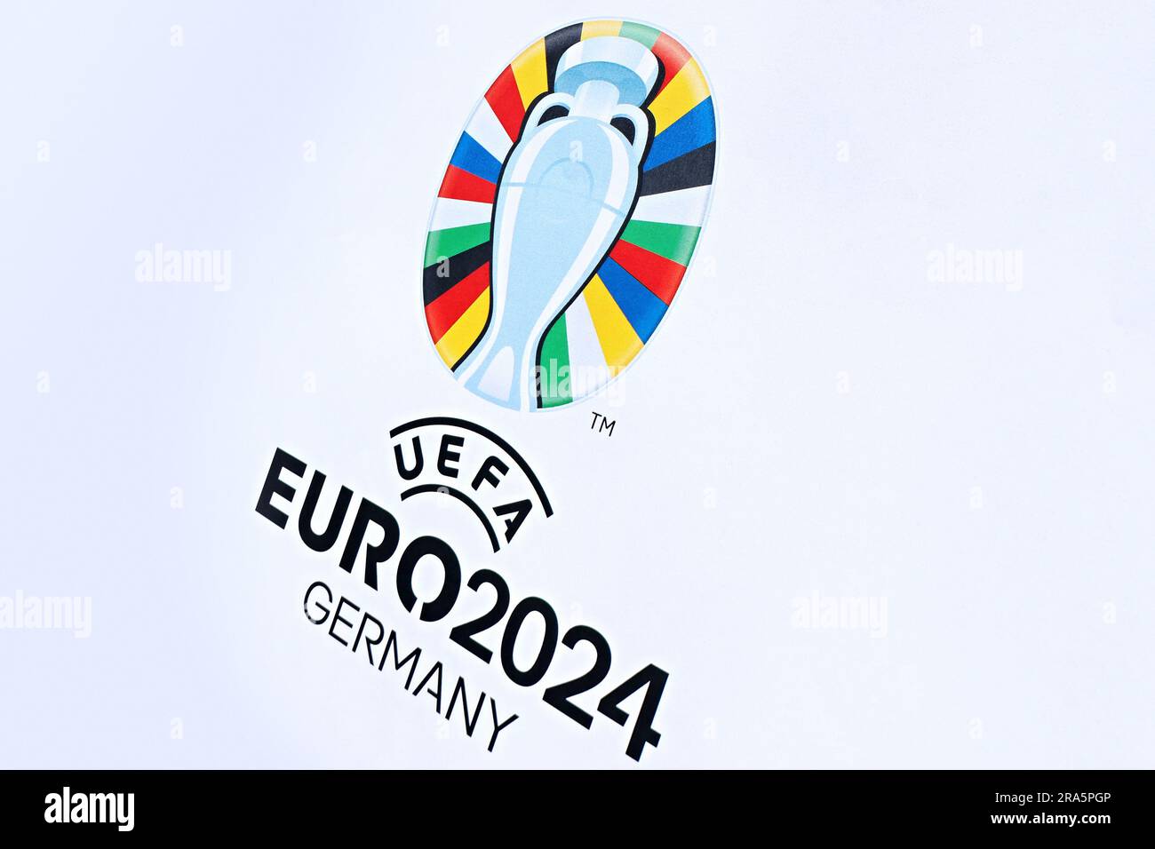 Official Uefa Euro 2025 Logo Royalty Free Vector Image