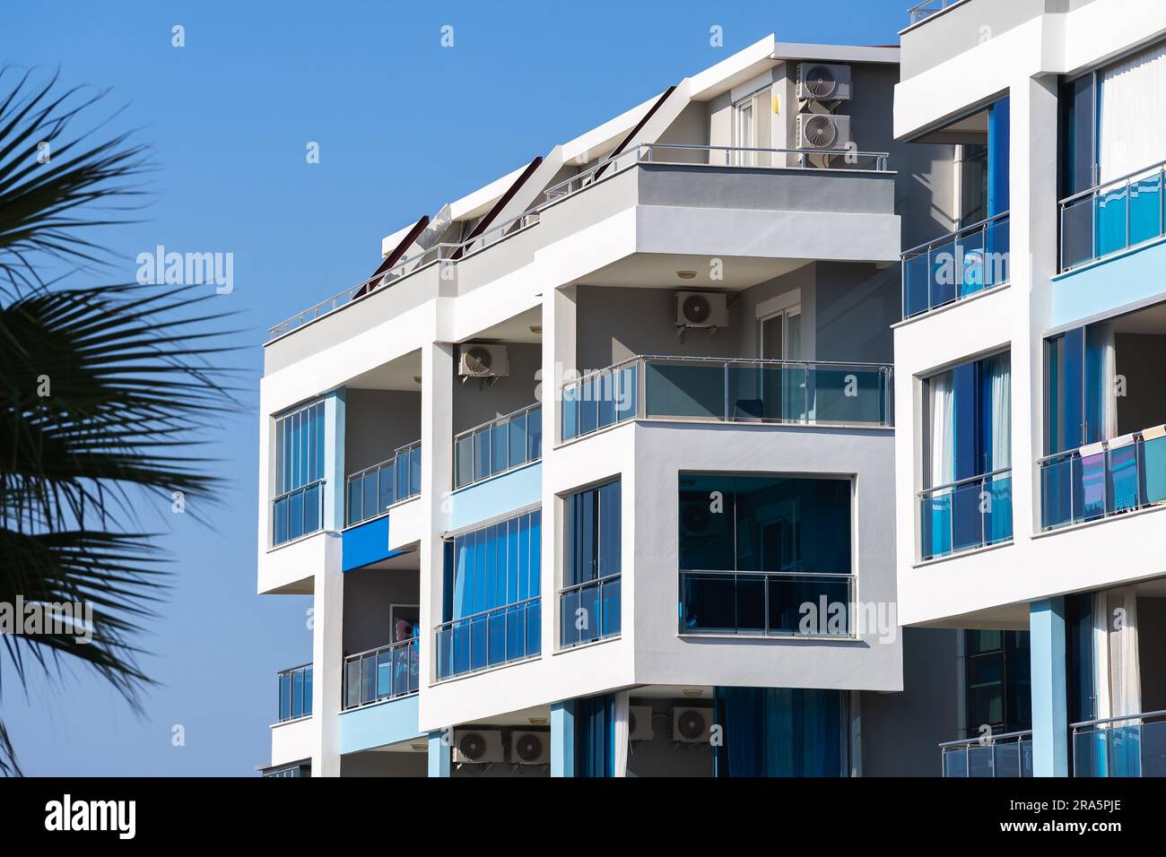 Part of new modern residential buildings Stock Photo - Alamy