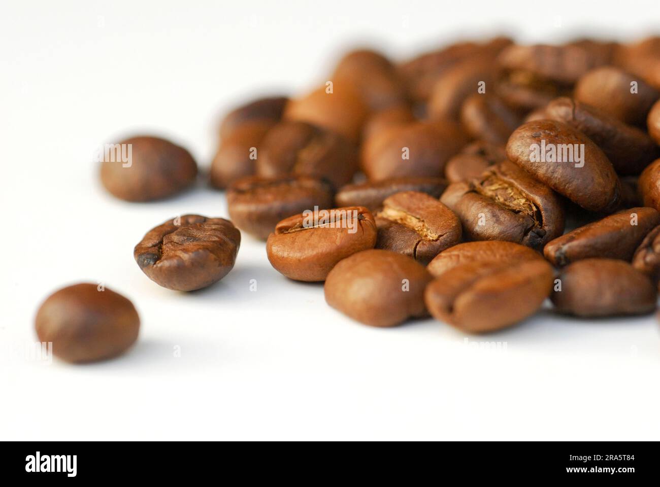 Roasted coffee beans (Coffea arabica) coffee bean Stock Photo