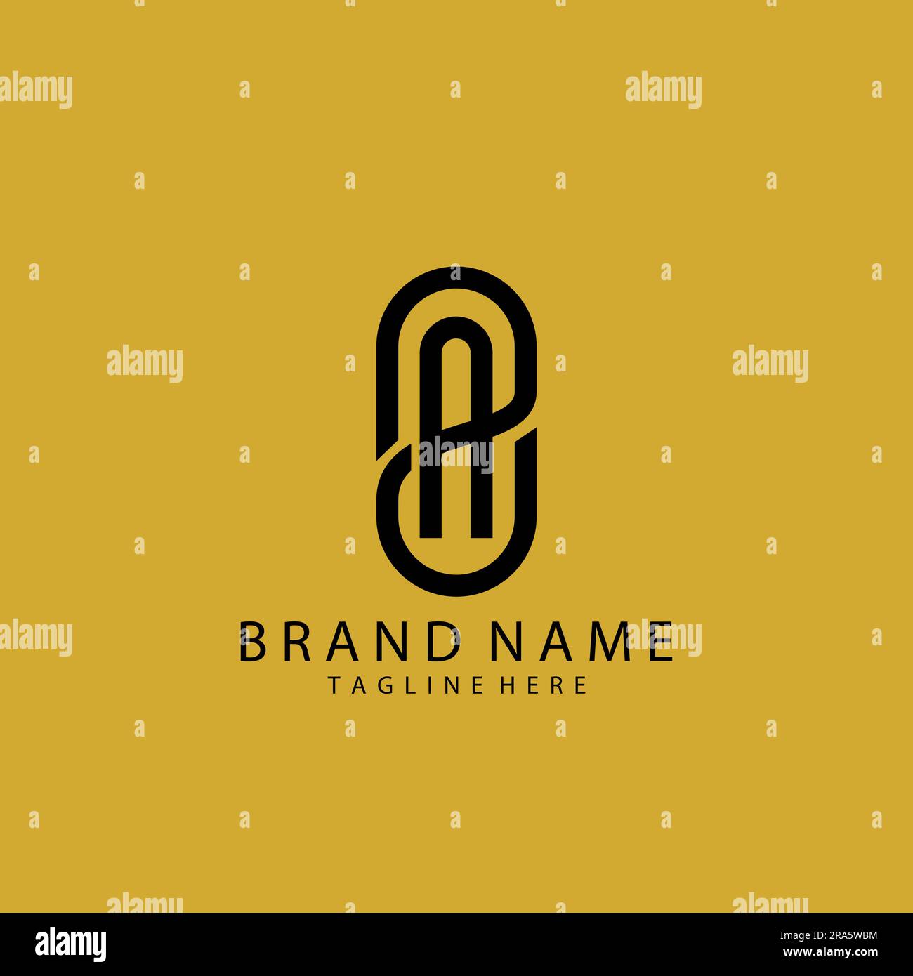 EA, AE letter minimalist design logo Stock Vector