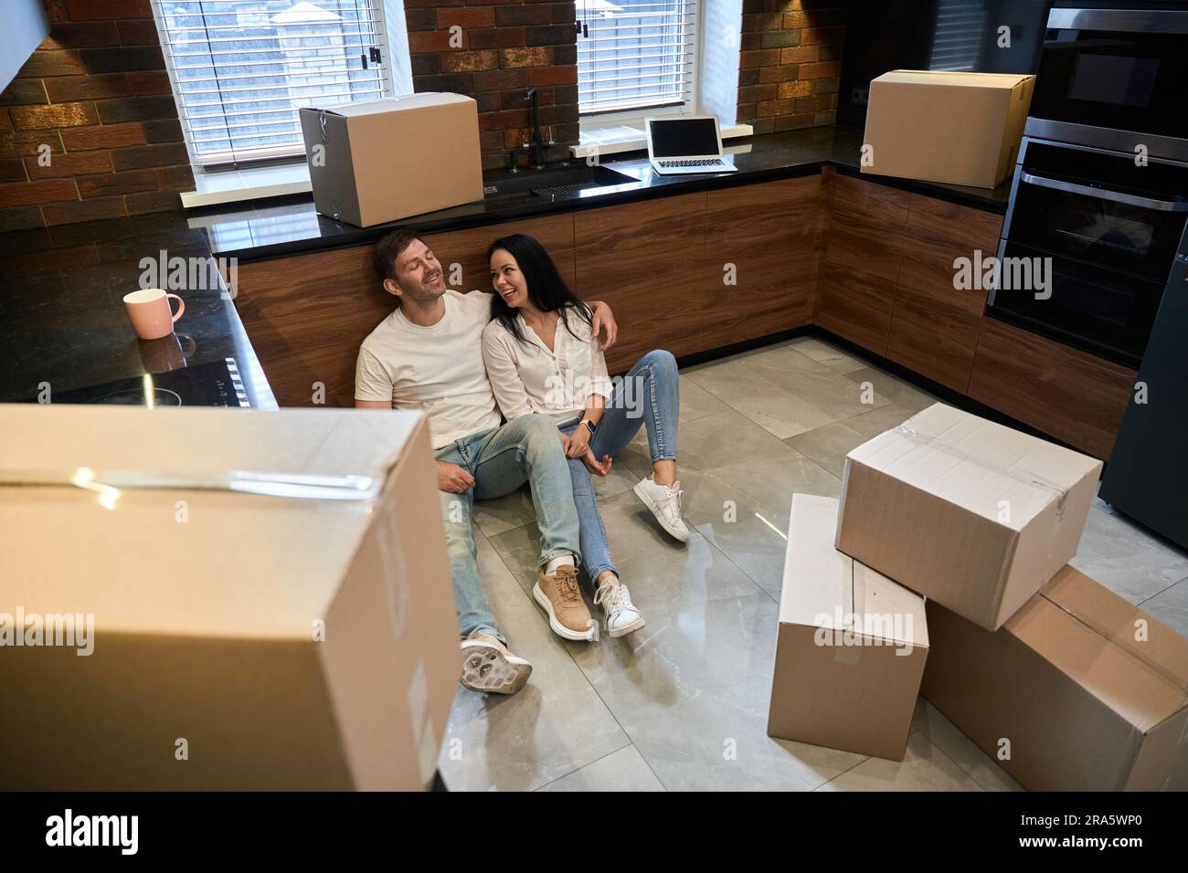 Family friendly kitchen design hi-res stock photography and images - Alamy