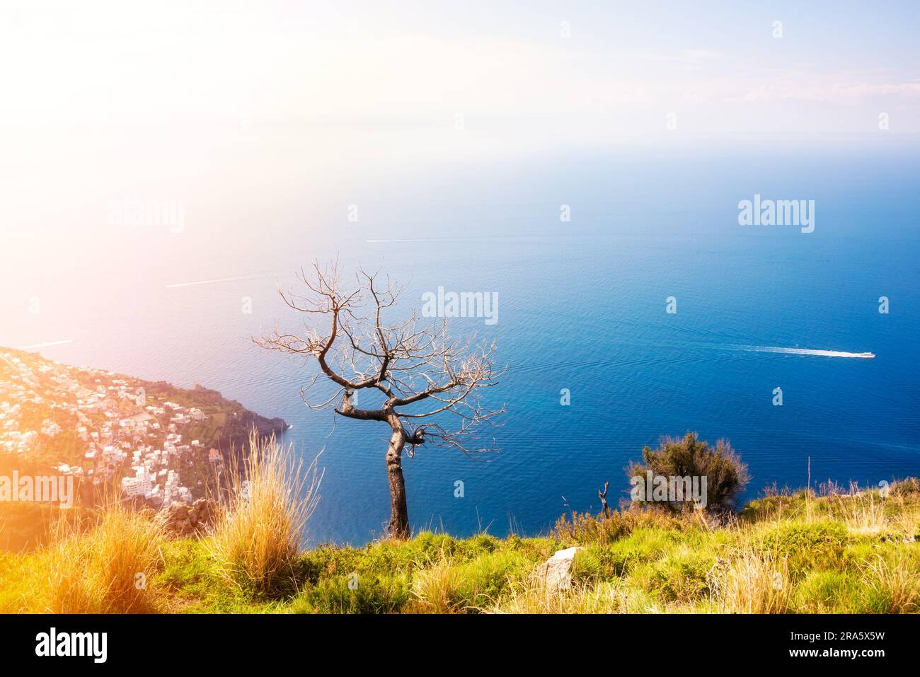 Scenic coastal landscape of Amalfi coast in Italy Stock Photo - Alamy