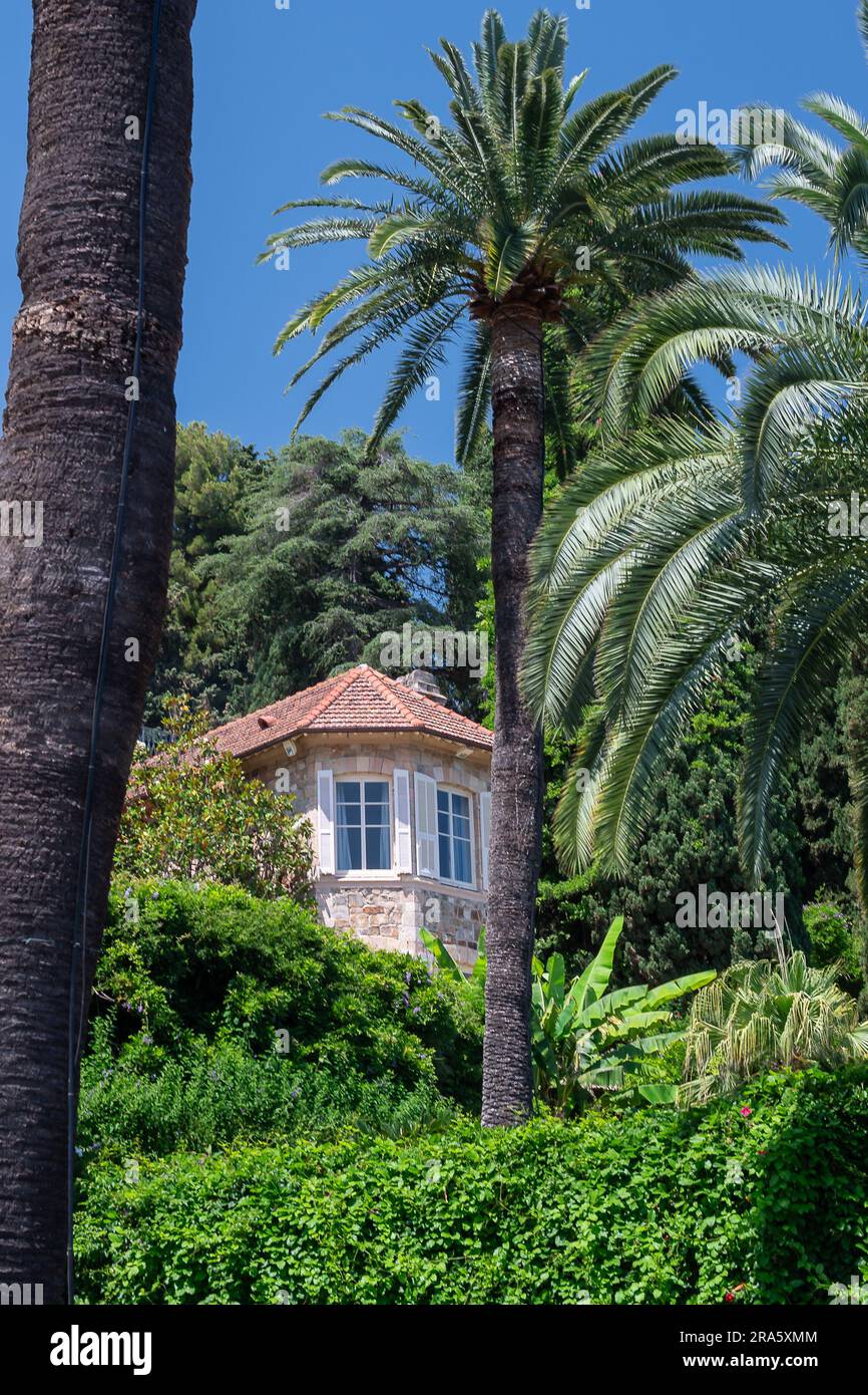 Villa on the hills of Alassio, turistical village on the italian Riviera Stock Photo