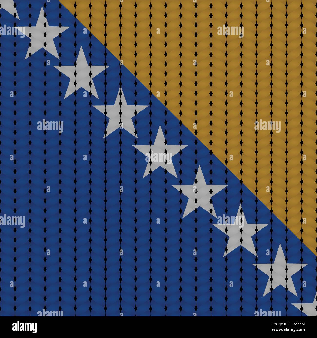 Bosnia herzegovina flag textile background Stock Vector Images - Alamy