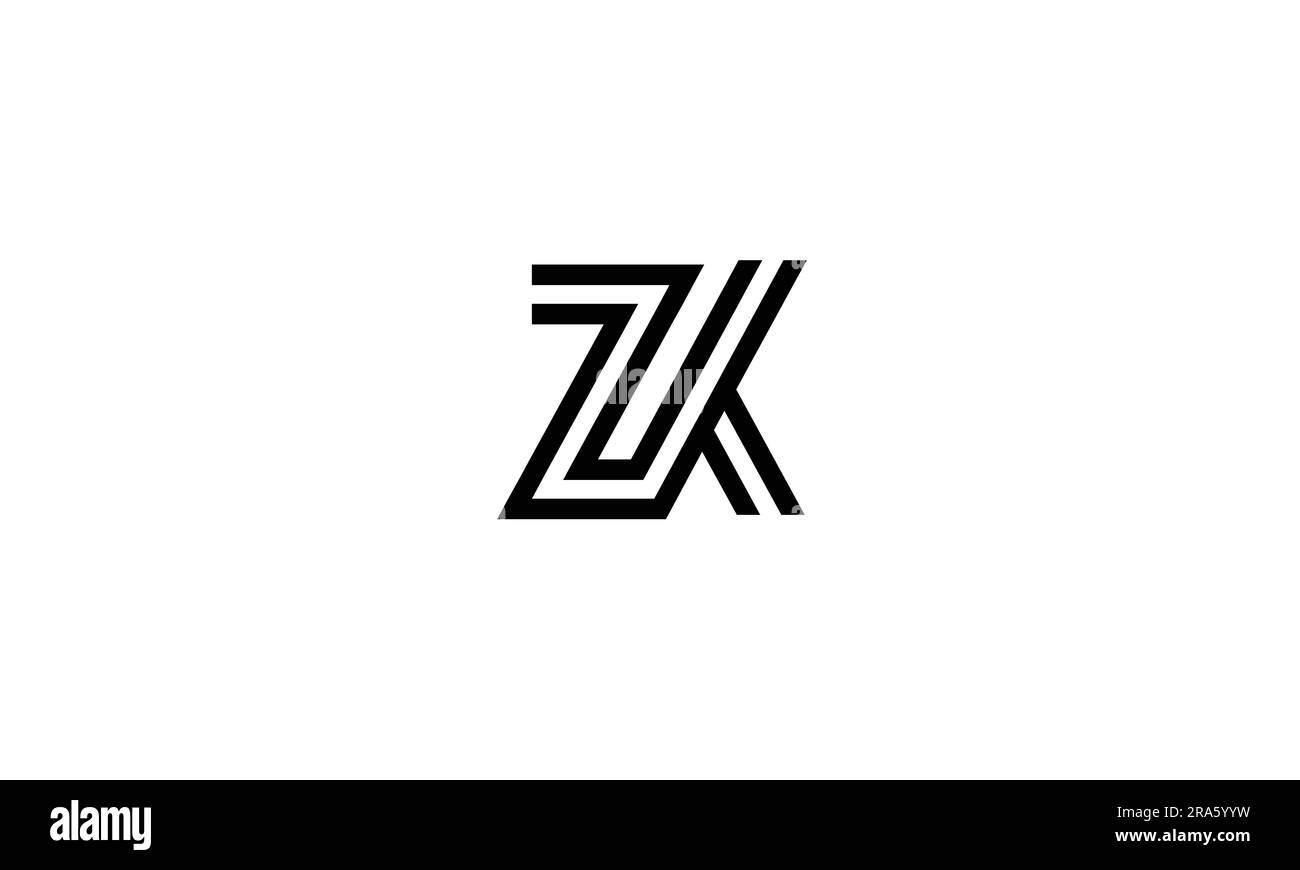 ZK, KZ, Abstract Letters Logo Monogram Stock Vector Image & Art Alamy