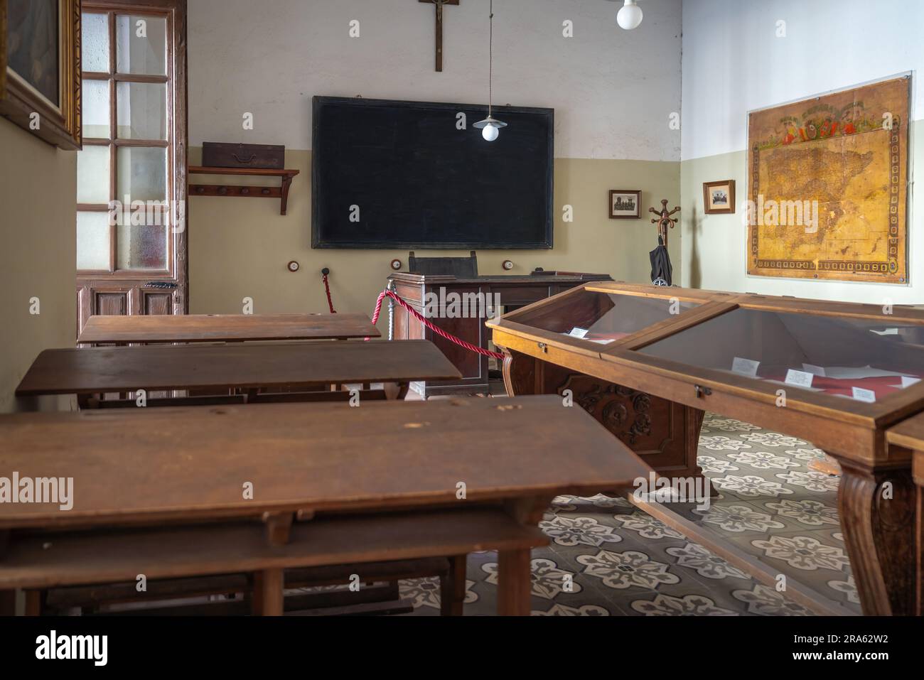 Poet Antonio Machado Classroom at Baeza Old University - Baeza, Jaen, Spain Stock Photo