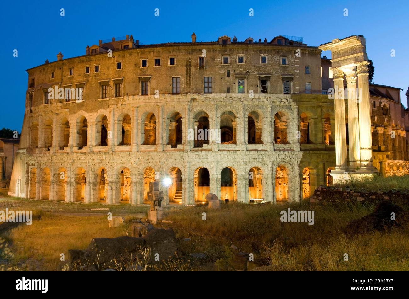 Theatre of Marcellus and Temple of Apollo, of Sosius, vegetable market