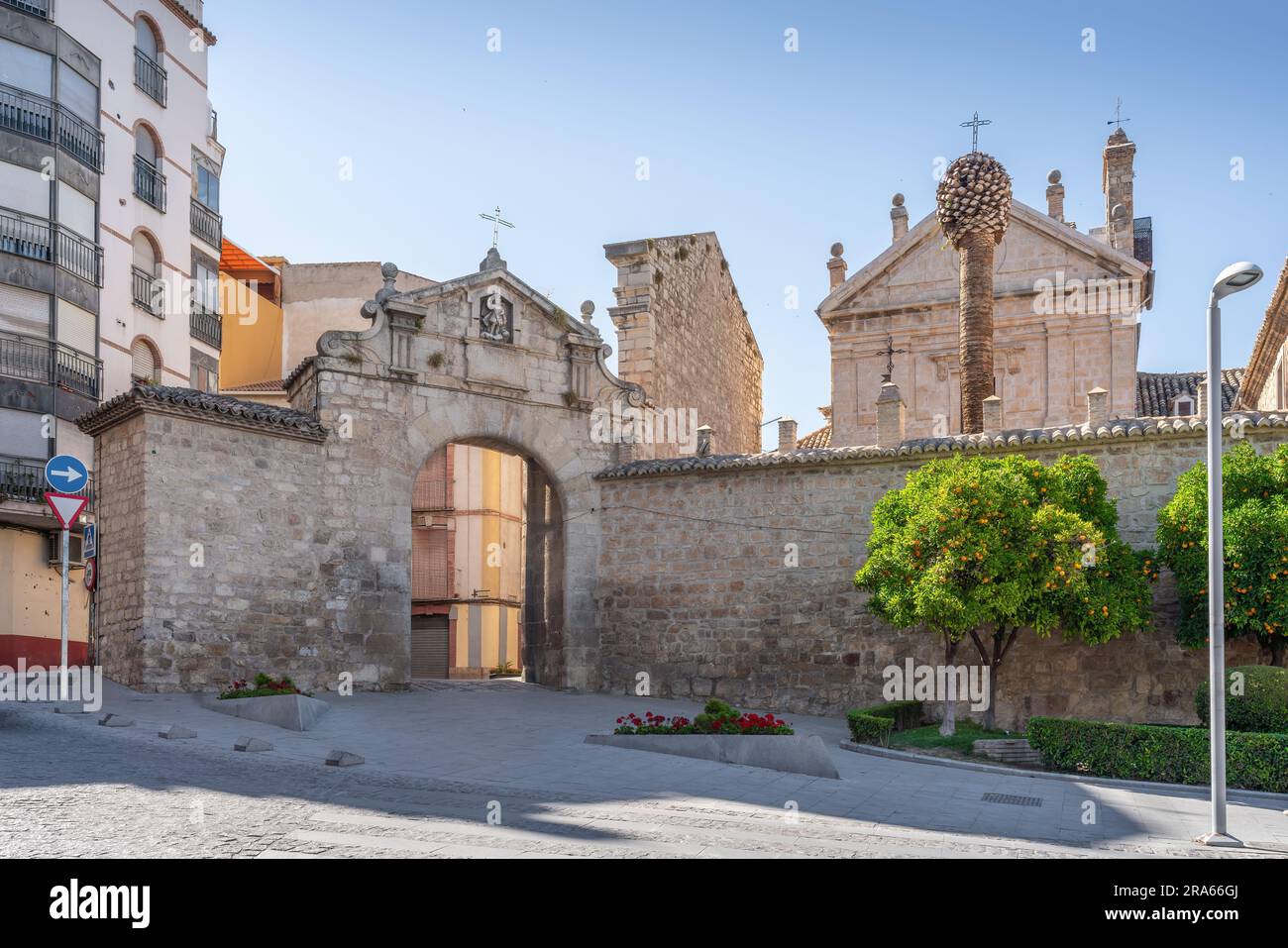 Puerta del Angel (Angel Gate) - Jaen, Spain Stock Photo