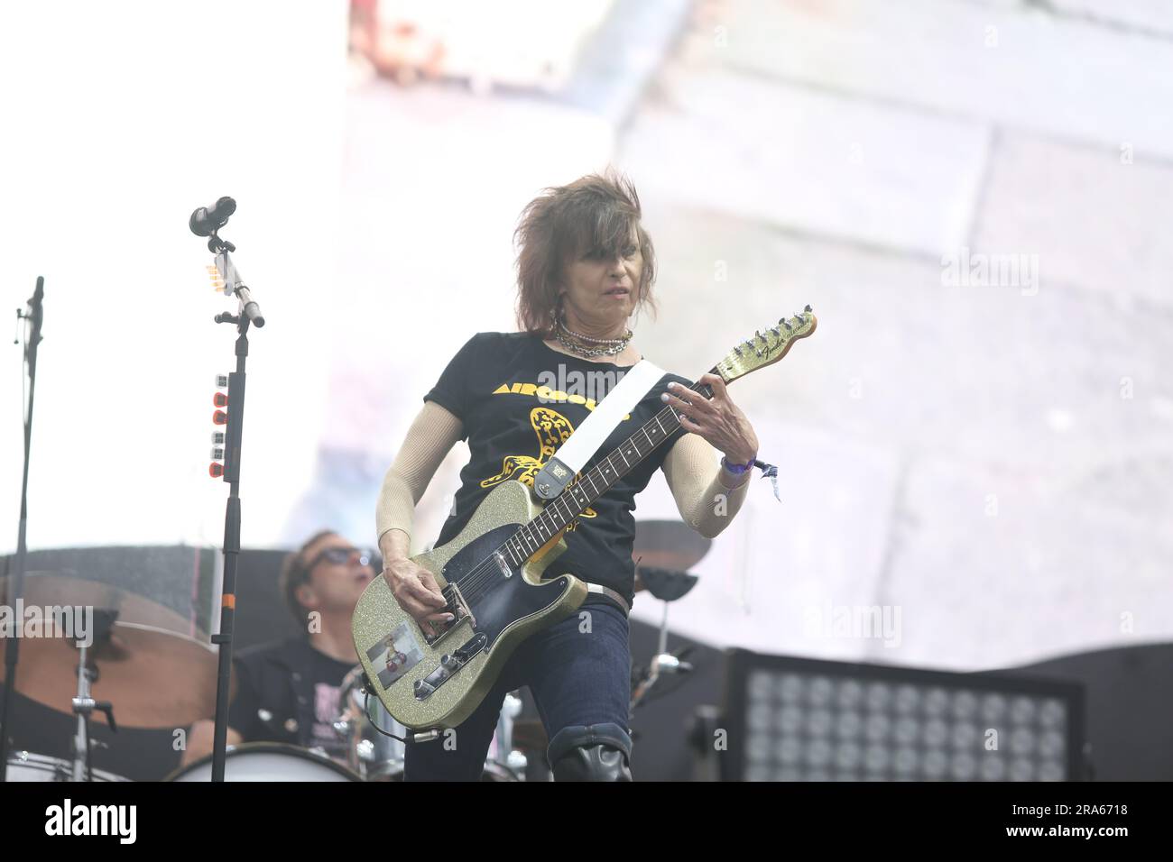 30th June 2023 London UK The Pretenders performs at Day Four of American Express Presents BST Hyde Park in London, United, Kingdom. Stock Photo