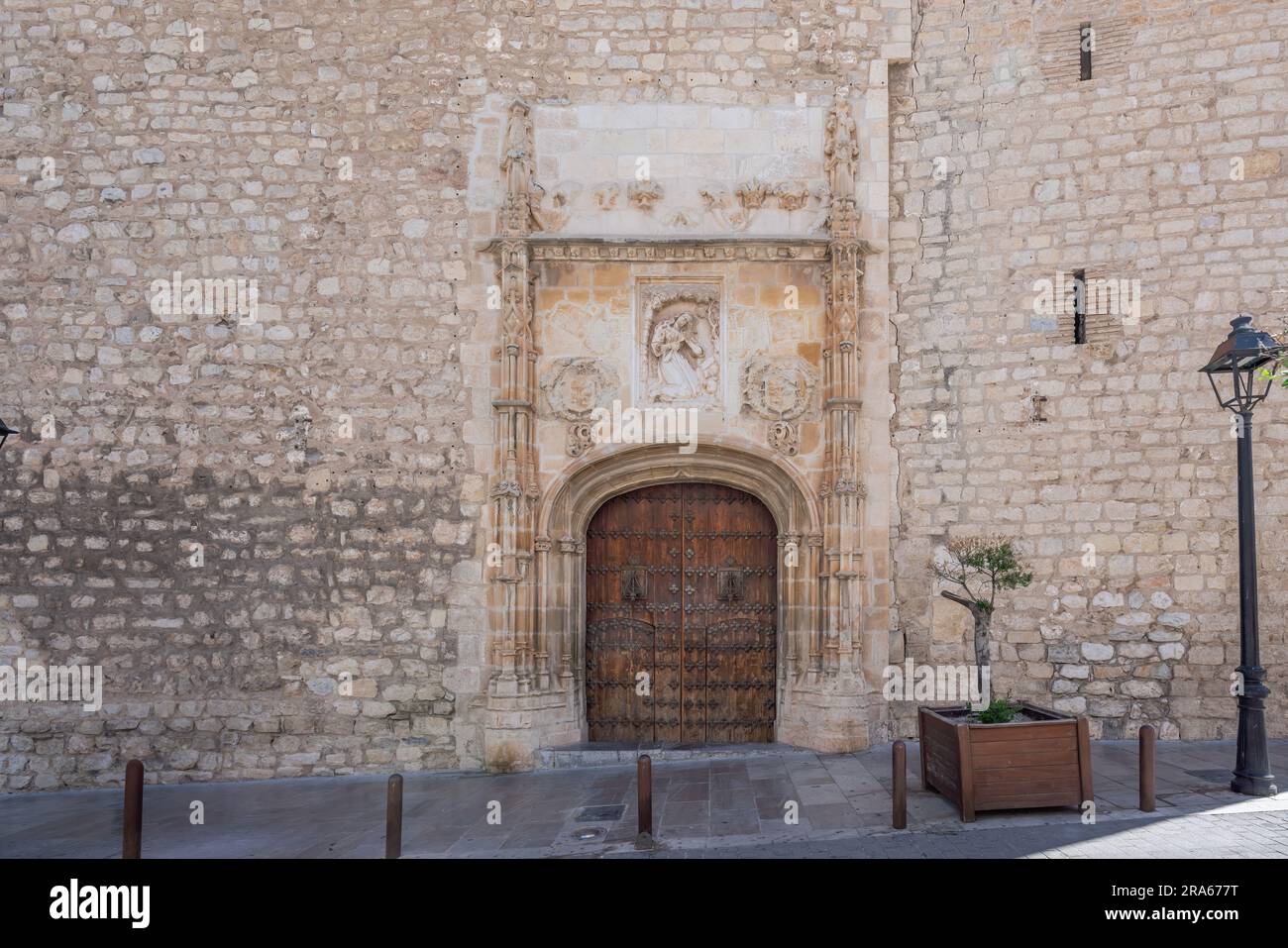 La Magdalena Church Door - Jaen, Spain Stock Photo