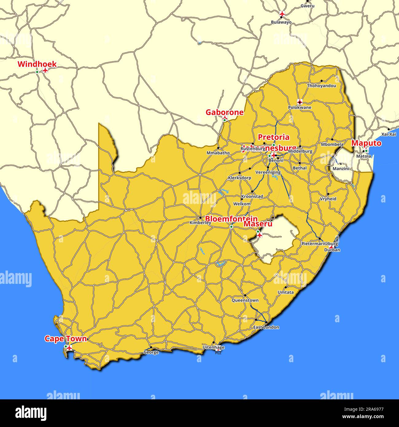 Map of Benoni, South Africa