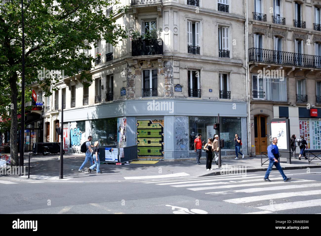 Paris, France. 30th June, 2023. Rue de Rivoli in Paris, the health