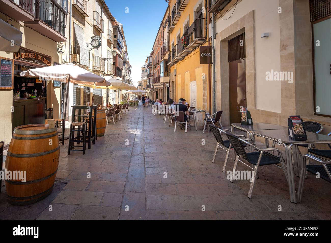 Calle Real Street - Ubeda, Jaen, Spain Stock Photo