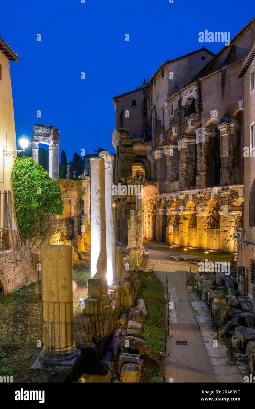 Theatre of Marcellus (Teatro di Marcello), Rome, Lazio, Italy Stock Photo