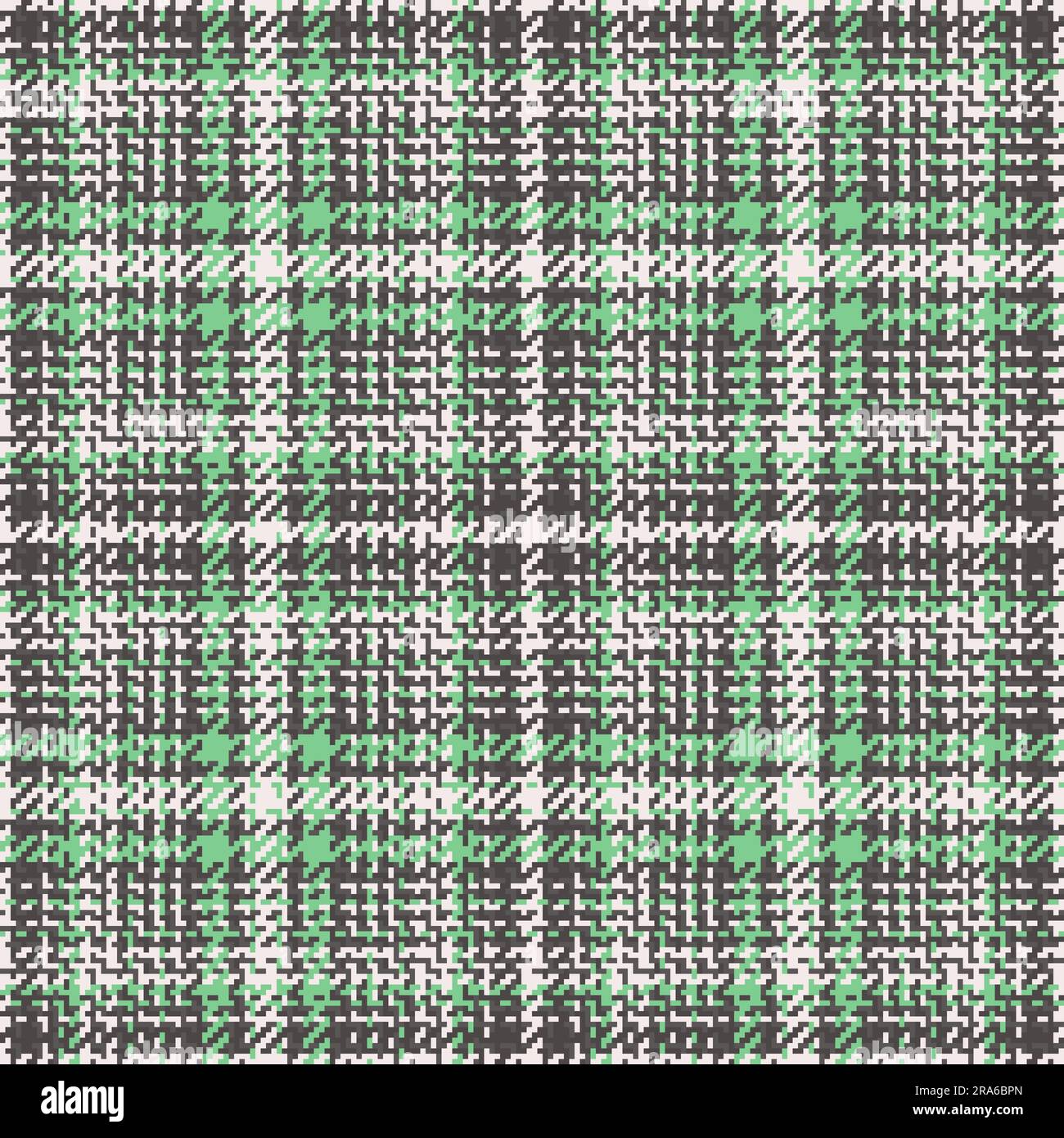 Textile plaid check of pattern texture fabric with a background seamless tartan vector in grey and white colors. Stock Vector
