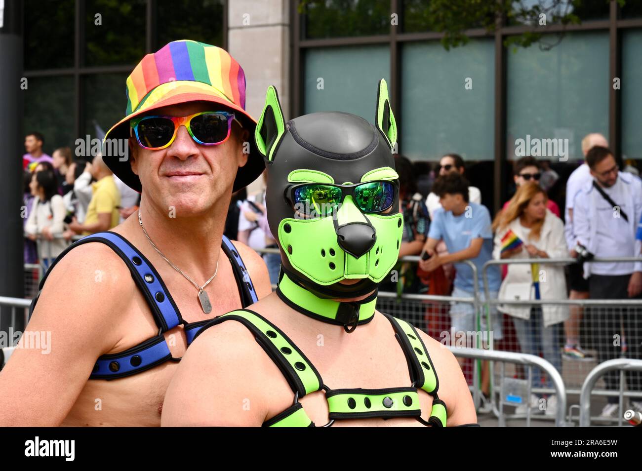 London, UK. Pride in London 2023. The UK's biggest, most diverse coming together of every part of London's LGBTQ+  community where approx 600 groups are set to participate. Credit: michael melia/Alamy Live News Stock Photo