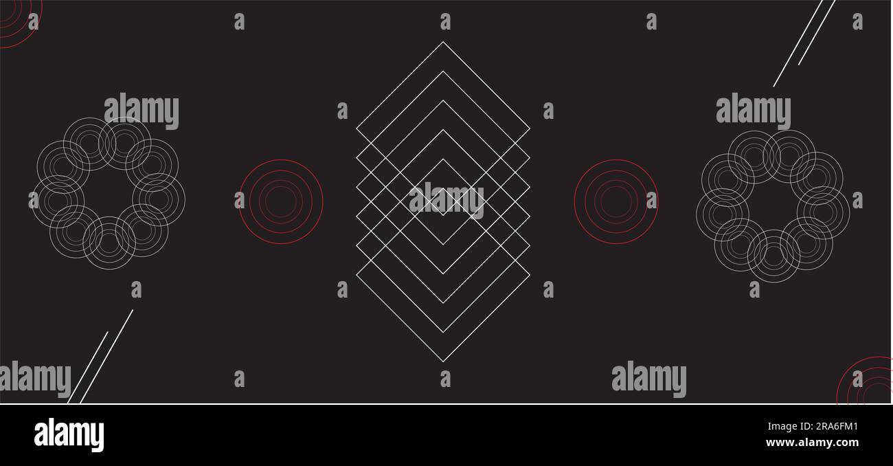 Abstract background with geometric shapes. Minimal design. Vector ...