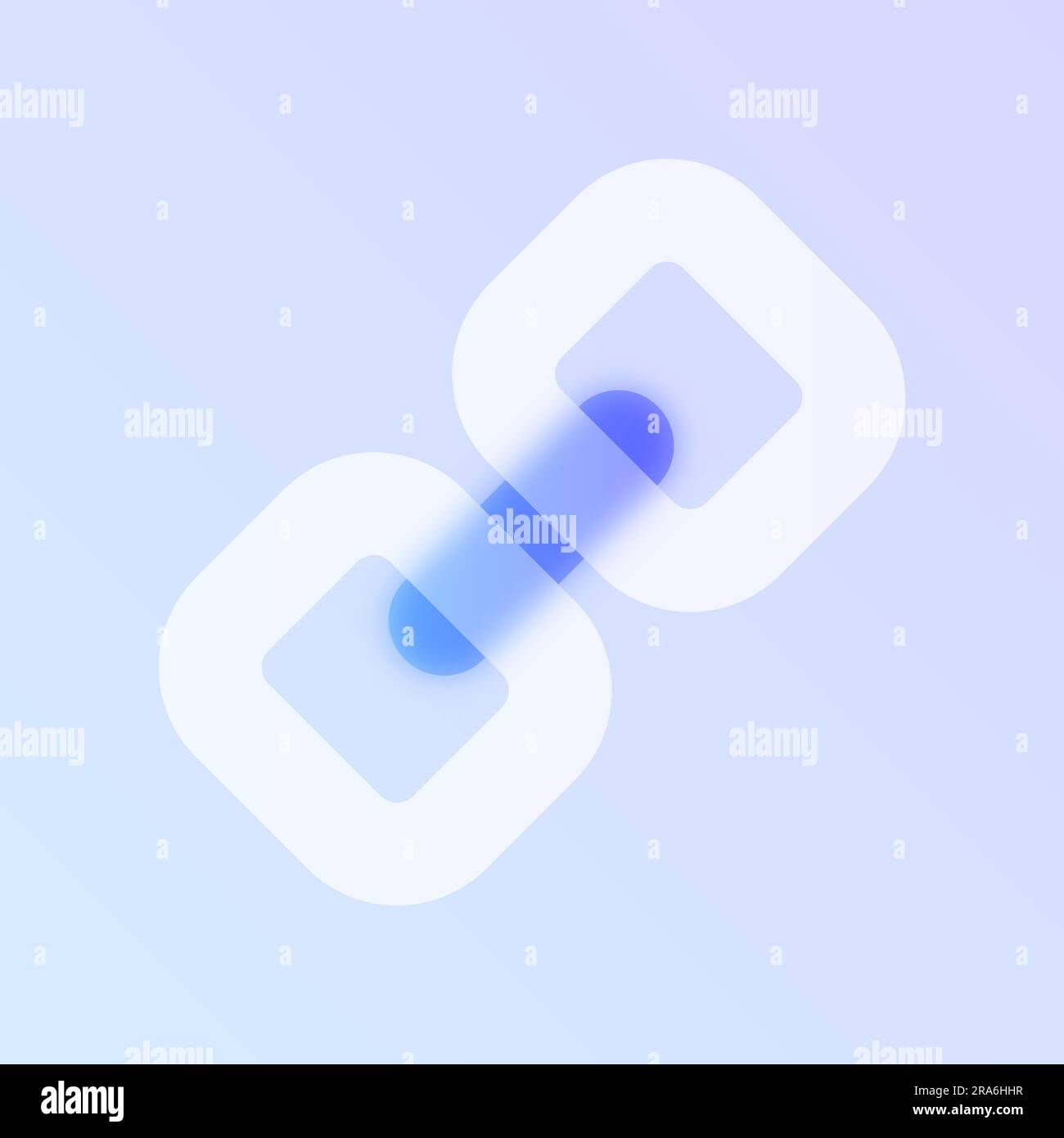 link glass morphism trendy style icon Stock Vector