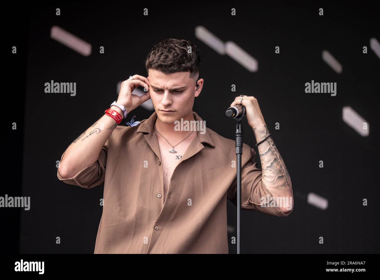 1st July 2023 London UK Here At Last performs at Five Four of American Express Presents BST Hyde Park in London, United, Kingdom. Credit: glamourstock/Alamy Live News Stock Photo