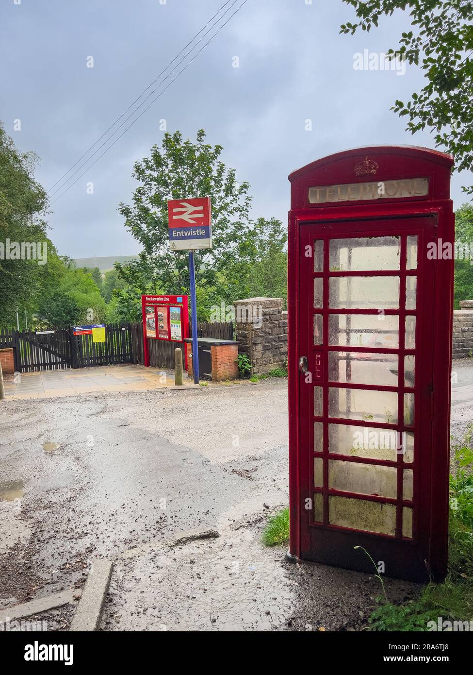 British Red Telephone Kiosk Stock Photo