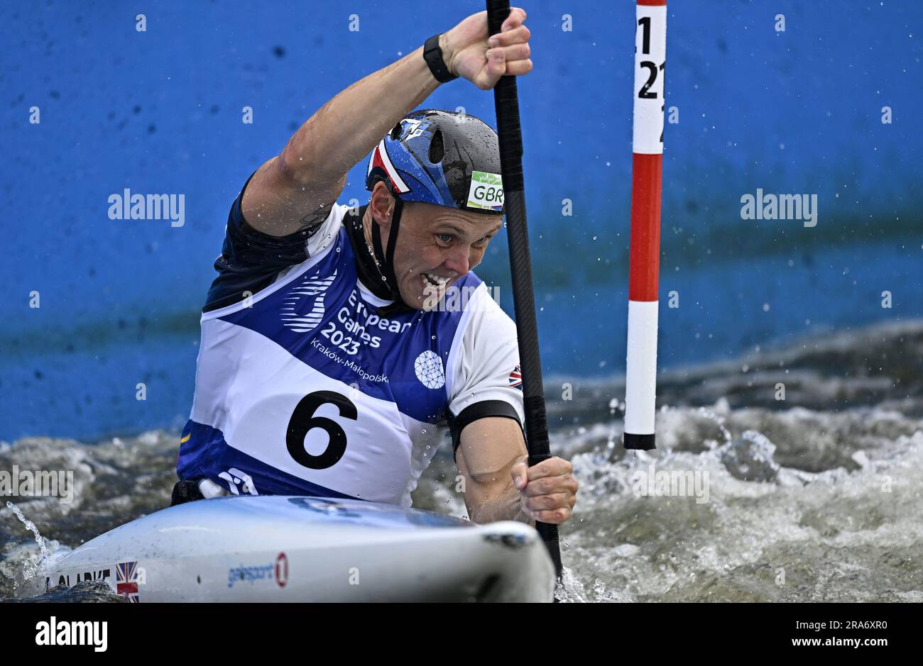 Krakow. Poland. 01 July 2023. Canoe Slalom. 2023 European Games. Kolna Sports Centre. Krakow