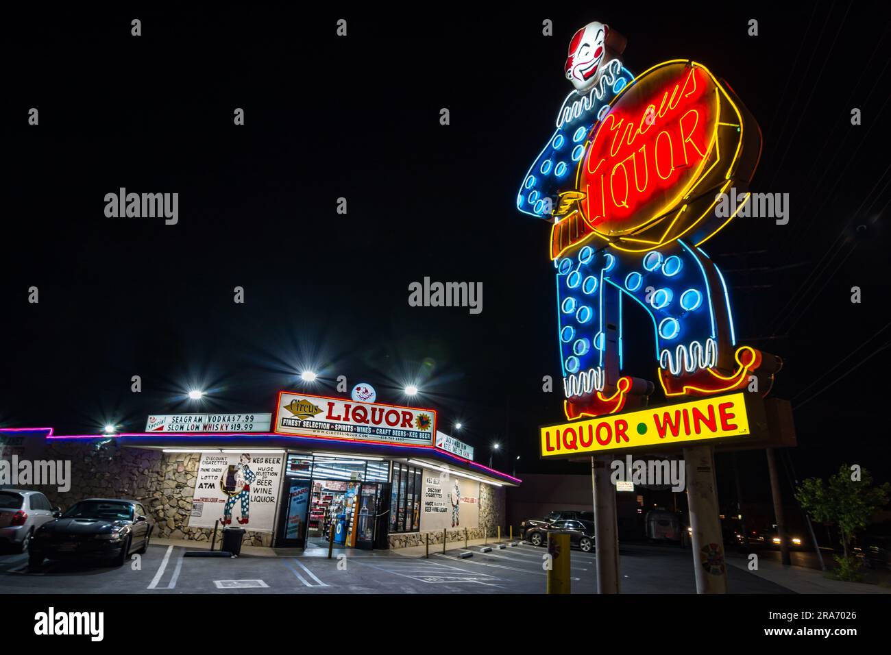 In N. Hollywood, Calif., Circus Liquor's neon clown sign has featured
