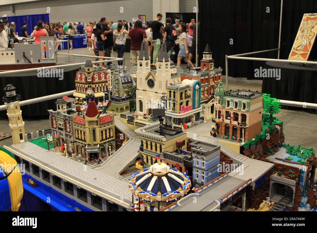 Lego Artwork Lego Convention Raleigh North Carolina Stock Photo Alamy