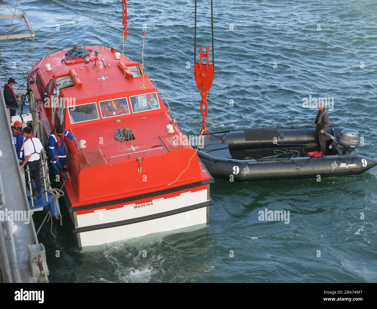 The ship-to-shore transfer of passengers from a cruise ship is done by ...