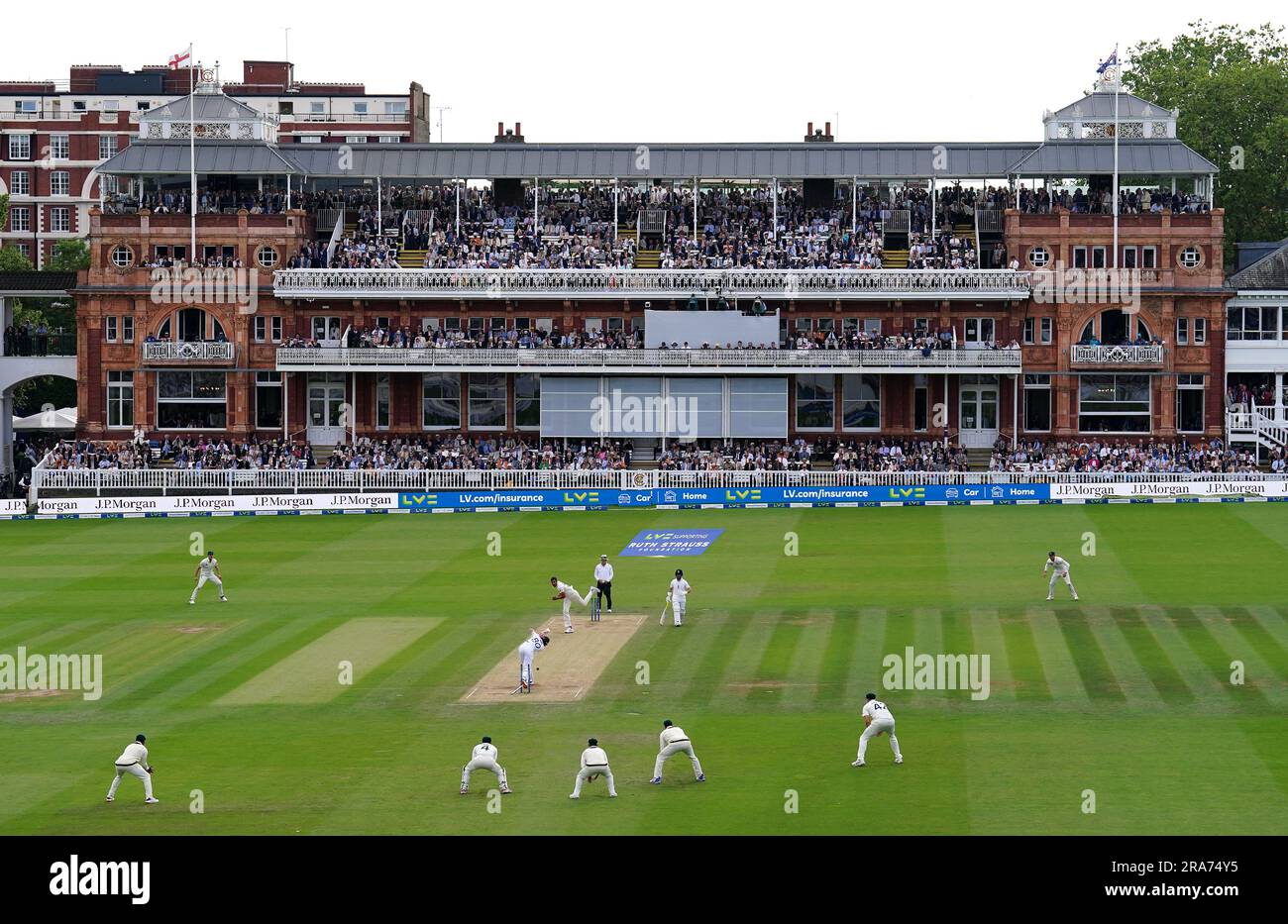 England's Ollie Pope is bowled out by Australia's Mitchell Starc during