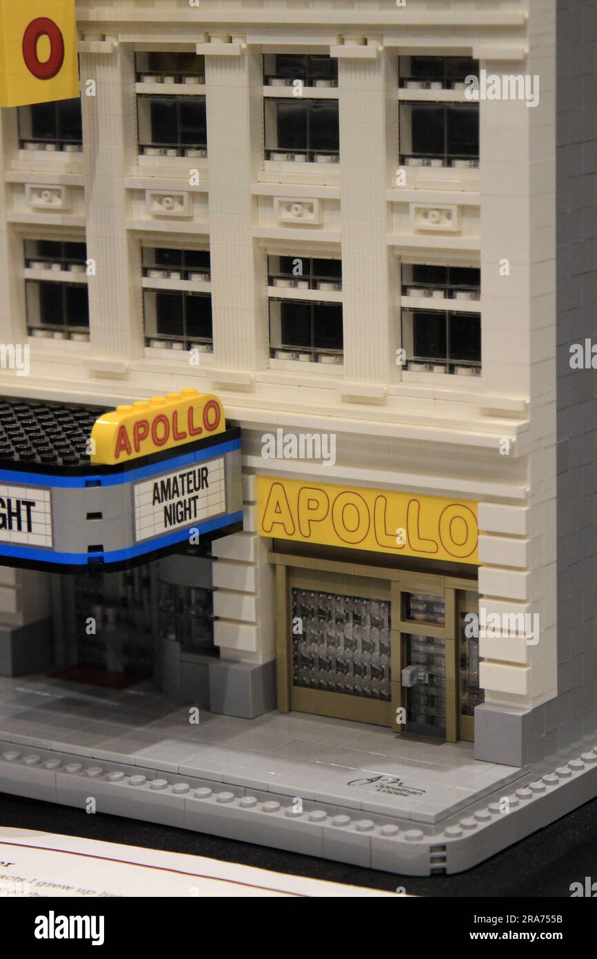Artwork by Jonathan Lopes Lego convention Raleigh North Carolina Stock