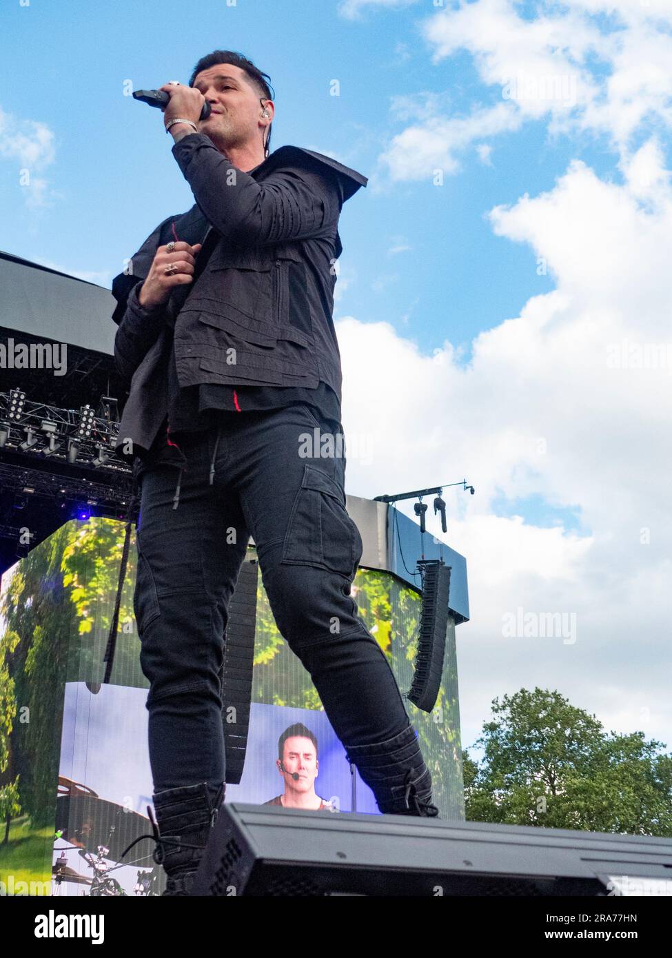 1st July 2023 London UK The Script performs at Five Four of American Express Presents BST Hyde Park in London, United, Kingdom. Credit: glamourstock/Alamy Live News Stock Photo