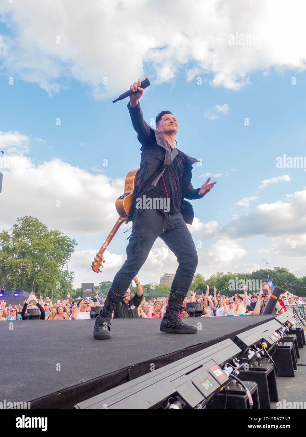 1st July 2023 London UK The Script performs at Five Four of American Express Presents BST Hyde Park in London, United, Kingdom. Credit: glamourstock/Alamy Live News Stock Photo