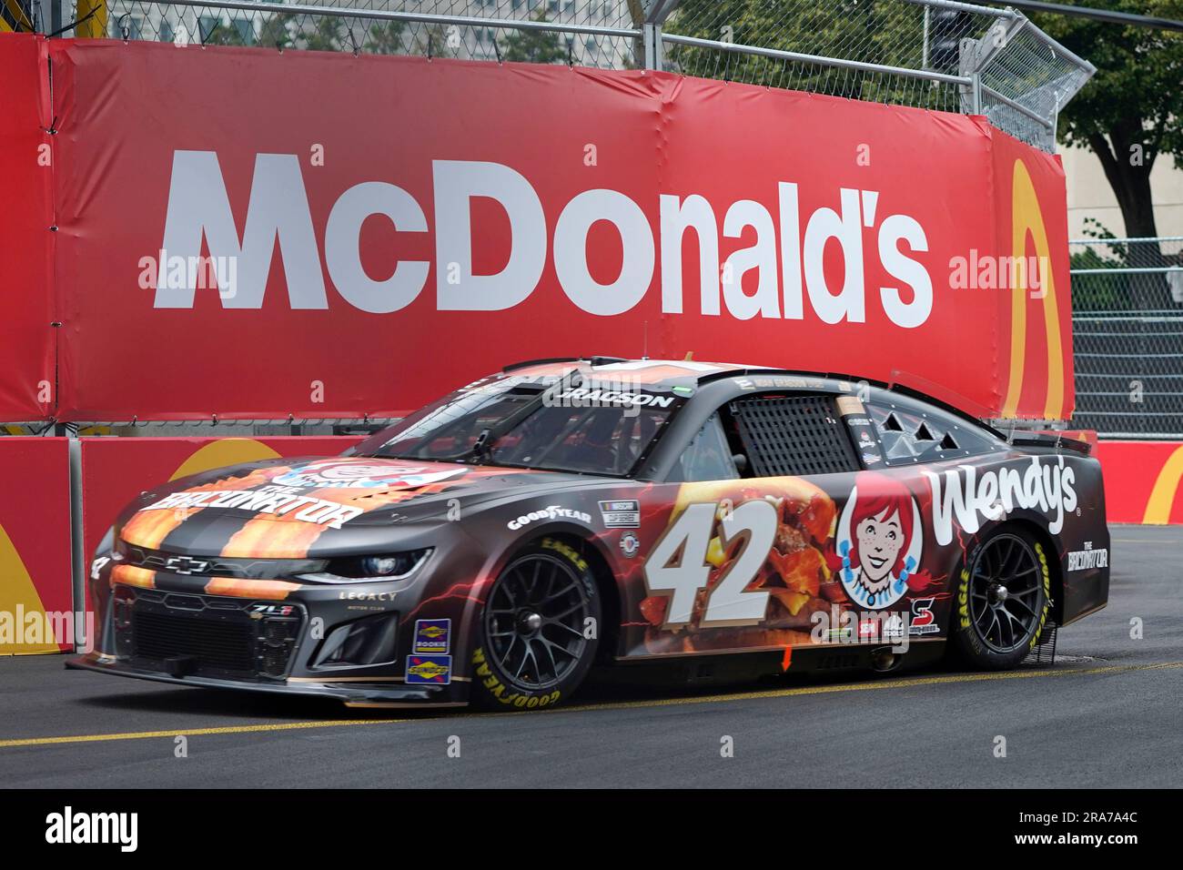 NASCAR Cup Series driver Noah Gragson drives the track during