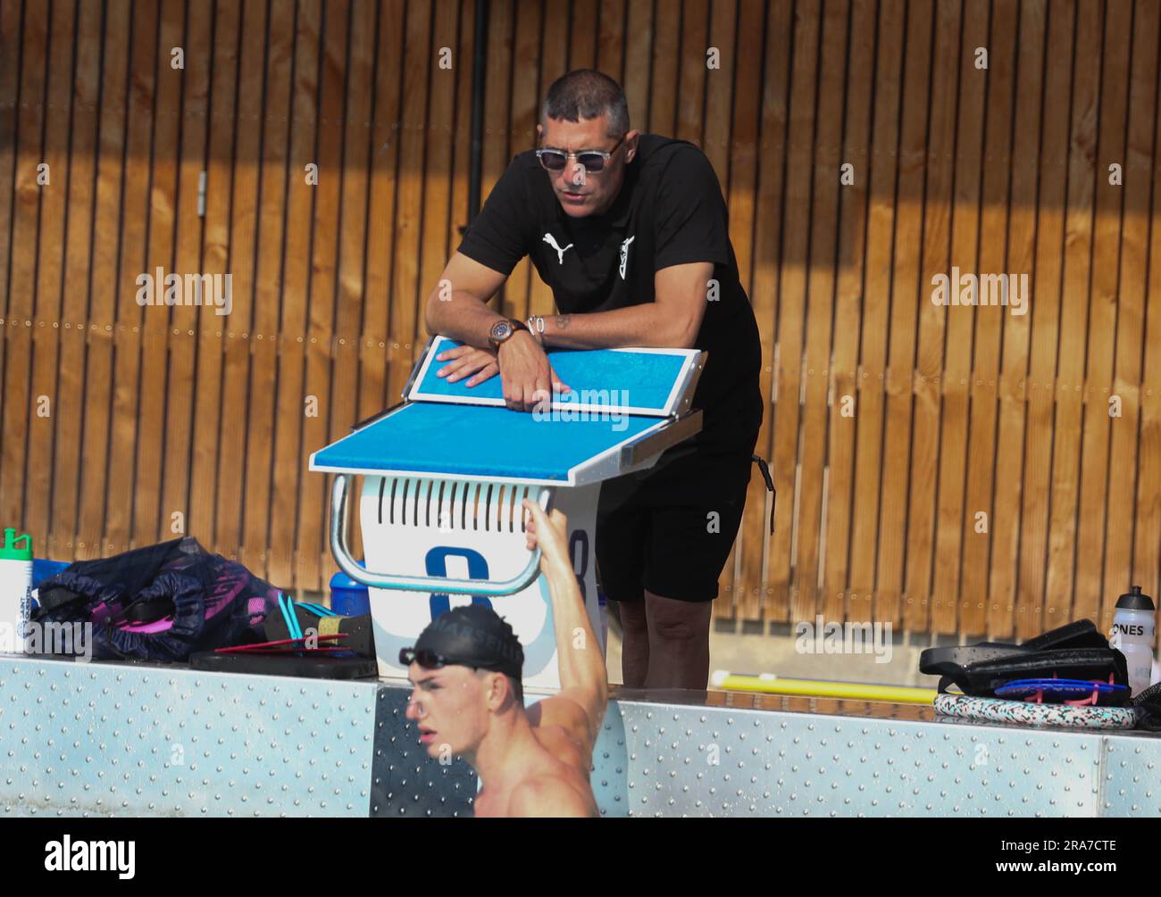 Franck Esposito  during the French Elite Swimming Championships on June 15, 2023 in Rennes, France - Photo Laurent Lairys / DPPI Stock Photo