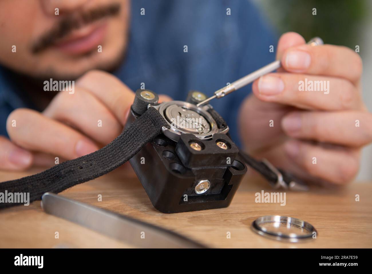 Watch making craftsman hi-res stock photography and images - Alamy